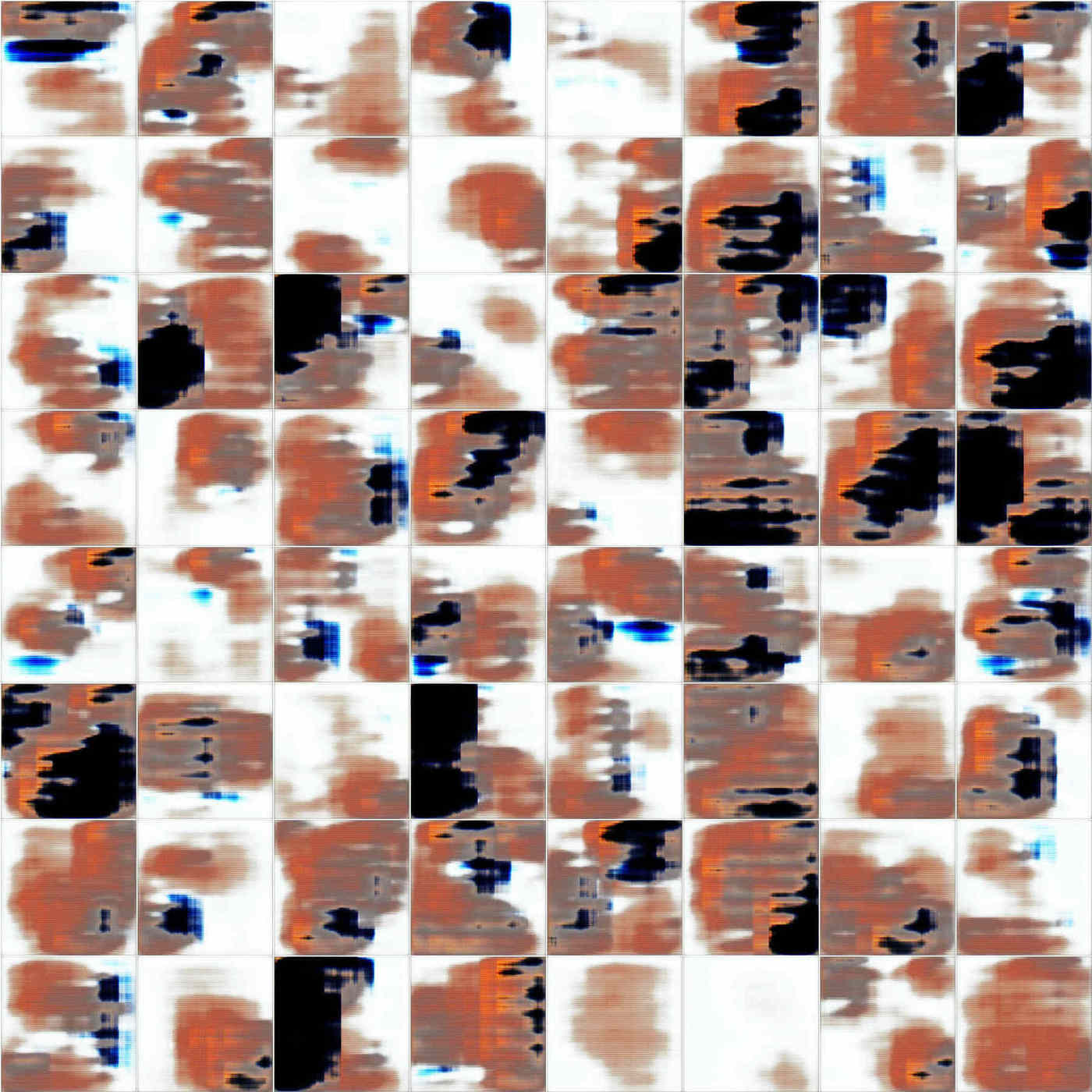 WGAN, 256px Asuka faces, iteration 2100