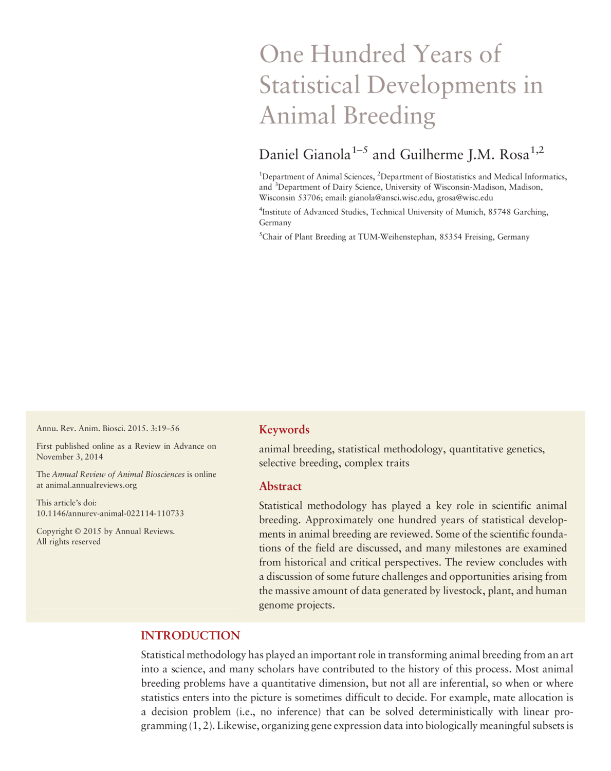 The Annual Reviews journals/publications, such as Gianola & Rosa2015, use rubrication for sections (as does Cell & New England Journal of Medicine to a limited extent, eg. Peterson et al 2019 or Xu et al 2019).