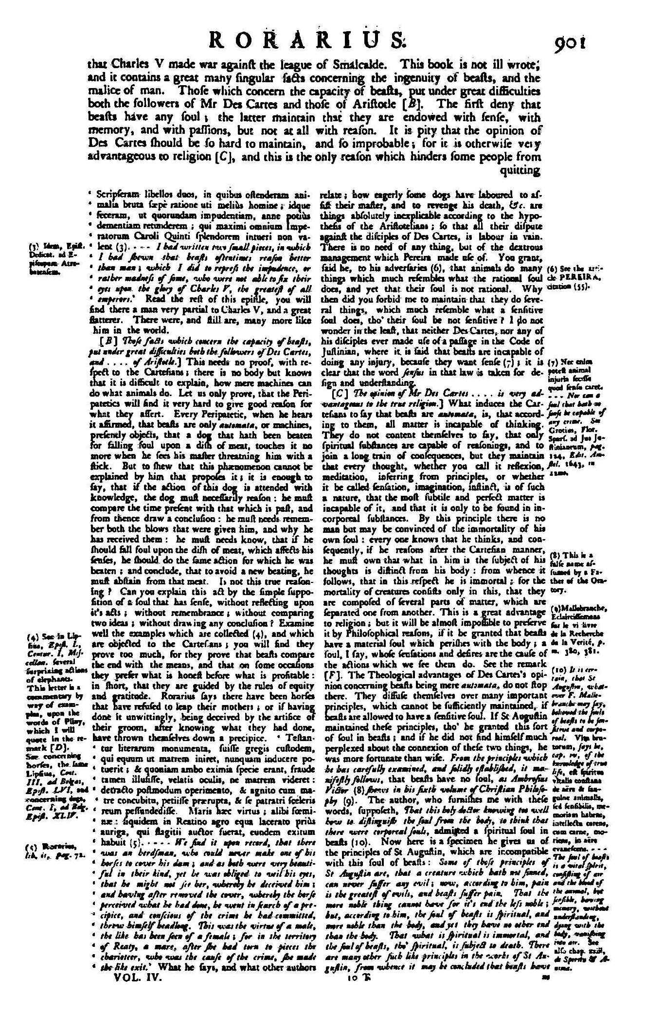 Pierre Bayle’s Historical and Critical Dictionary, demonstrating recursive footnotes/sidenotes (1737287ya, volume 4, pg901; source: Google Books)